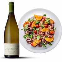 Salade de poulpe marin&eacute; + C&ocirc;tes de Gascogne sec