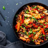 Saut&eacute; de porc asiatique & Madiran AOC