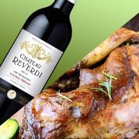 Lapin confit aux herbes + Listrac-Médoc