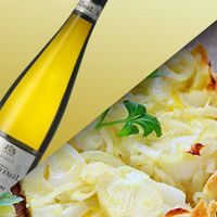 Tarte à l'oignon + Pinot blanc