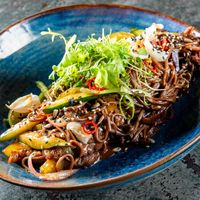 Nouilles soba et Chablis Premier Cru