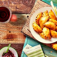 Empanadas de bœuf et Malbec argentin