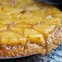 Clairette de Die et tarte tatin à l’ananas